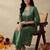Women Ethnic Motifs Embroidered Panelled Thread Work Kurta with Palazzos