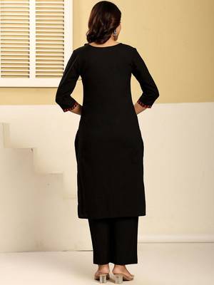 Women Ethnic Motifs Printed Regular Mirror Work Pure Cotton Kurta with Trousers & With Dupatta 4