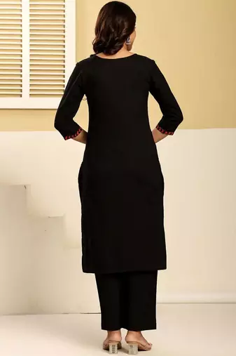 Women Ethnic Motifs Printed Regular Mirror Work Pure Cotton Kurta with Trousers & With Dupatta