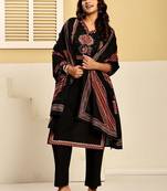 Women Ethnic Motifs Printed Regular Pure Cotton Kurta with Trousers & With Dupatta