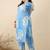 Plus Size Floral Printed Regular Pure Cotton Kurta with Trousers