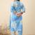 Plus Size Floral Printed Regular Pure Cotton Kurta with Trousers