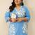 Plus Size Floral Printed Regular Pure Cotton Kurta with Trousers