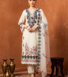 Women Floral Embroidered Regular Thread Work Pure Cotton Kurta Set