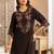 Women Floral Embroidered Regular Thread Work Kurta with Palazzos