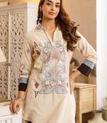 Women Ethnic Motifs Printed Regular Pure Cotton Kurta with Harem Pants