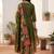 Women Floral Empire Thread Work Pure Cotton Kurta with Palazzos & With Dupatta