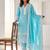 Women Ethnic Motifs Embroidered Regular Thread Work Pure Cotton Kurta with Trousers & With Dupatta