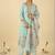 Women Floral Embroidered Regular Thread Work Linen Kurta with Trousers & With Dupatta