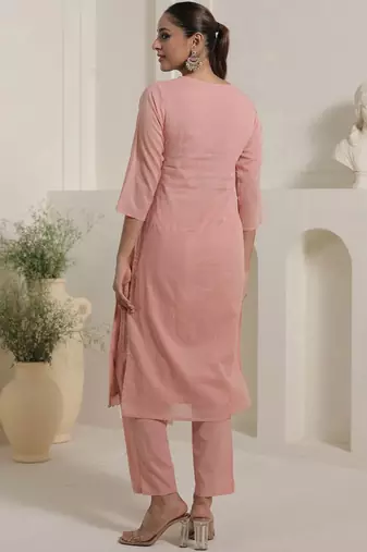 Women Ethnic Motifs Embroidered Cotton Kurta with Trousers & Dupatta
