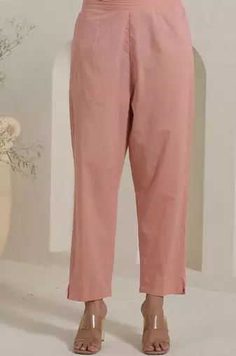 Women Ethnic Motifs Embroidered Cotton Kurta with Trousers & Dupatta