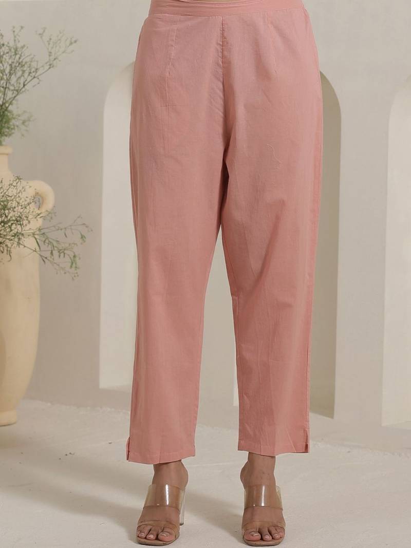 Women Ethnic Motifs Embroidered Cotton Kurta with Trousers & Dupatta