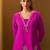 Women Floral Embroidered A-Line Kurta with Trousers