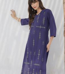 Geometric Printed Pure Cotton Kurta With Trousers
