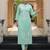 Floral Embroidered Thread Work Pure Cotton Kurta With Trousers