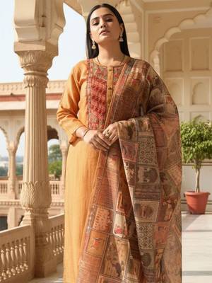 Women Ethnic Motifs Printed Kurta with Trousers & Dupatta 1