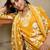 Floral Printed V-Neck Pure Cotton Straight Kurta With Trousers & Dupatta