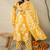 Floral Printed V-Neck Pure Cotton Straight Kurta With Trousers & Dupatta