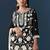 Black georgette embroidered kurta sharara set