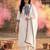 Women White Floral Yoke Design Regular Mirror Work Kurta with Palazzos & With Dupatta