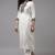 Women White Floral Yoke Design Regular Mirror Work Kurta with Palazzos & With Dupatta