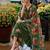 Floral Yoke Design Thread Work A-Line Kurta With Trousers & Dupatta