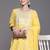 Floral Printed Regular Sequinned Pure Cotton Kurta With Trousers & Dupatta