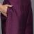 Women Purple Yoke Design Kurta with Trousers & Dupatta