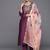 Women Purple Yoke Design Kurta with Trousers & Dupatta