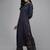 Women Navy Blue Kurta with Palazzos & With Dupatta