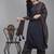 Women Navy Blue Kurta with Palazzos & With Dupatta