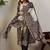 Ethnic Motifs Printed Round Neck Thread Work Pure Cotton Kurta Trousers & Dupatta