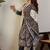 Ethnic Motifs Printed Round Neck Thread Work Pure Cotton Kurta Trousers & Dupatta