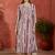 Striped Printed Round Neck Panelled Pure Cotton Kurta With Trousers