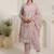 Women Floral Embroidered Sequinned Pure Cotton Kurta with Trousers & Dupatta