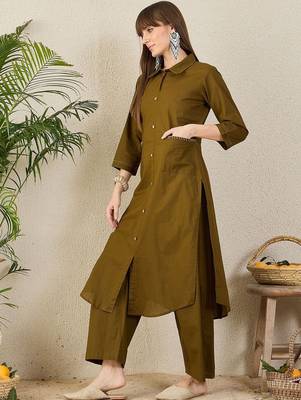 Thread Work Pure Cotton Kurta With Palazzos 3