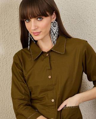 Thread Work Pure Cotton Kurta With Palazzos 4