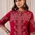 Women Geometric Embroidered Kurta with Trousers