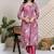 Women Floral Printed Regular Mirror Work Kurta With Trousers & Dupatta Kurta Sets