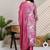 Women Floral Printed Regular Mirror Work Kurta With Trousers & Dupatta Kurta Sets