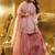 Women Embroidered Crushed Organza Silk Kurta Set with Dupatta