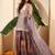 Women Crushed Oraganza Silk Embroidered Kurta Set with Dupatta