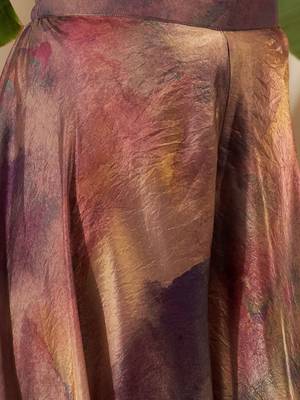 Women Crushed Oraganza Silk Embroidered Kurta Set with Dupatta 6