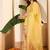 Women Crushed Oraganza Silk Embroidered Kurta Set with Dupatta