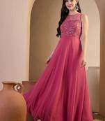 Women Floral Zari and Sequinned Embroidered Ethnic Gown