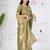 Royal pista green colour  all over woven zari tissue silk party wear saree with blouse