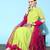 Women Green Ethnic Motifs Embroidered Thread Work Kurta with Sharara & Dupatta