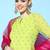 Women Green Ethnic Motifs Embroidered Thread Work Kurta with Sharara & Dupatta