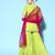 Women Green Ethnic Motifs Embroidered Thread Work Kurta with Sharara & Dupatta