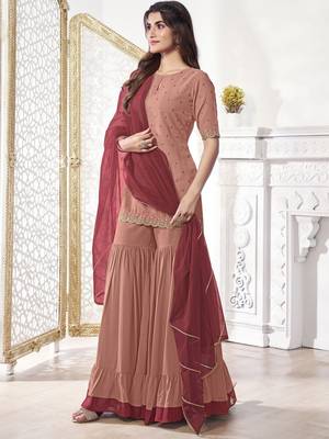 Women Ethnic Motifs Sequined Embroidered Kurta Set with Dupatta 3